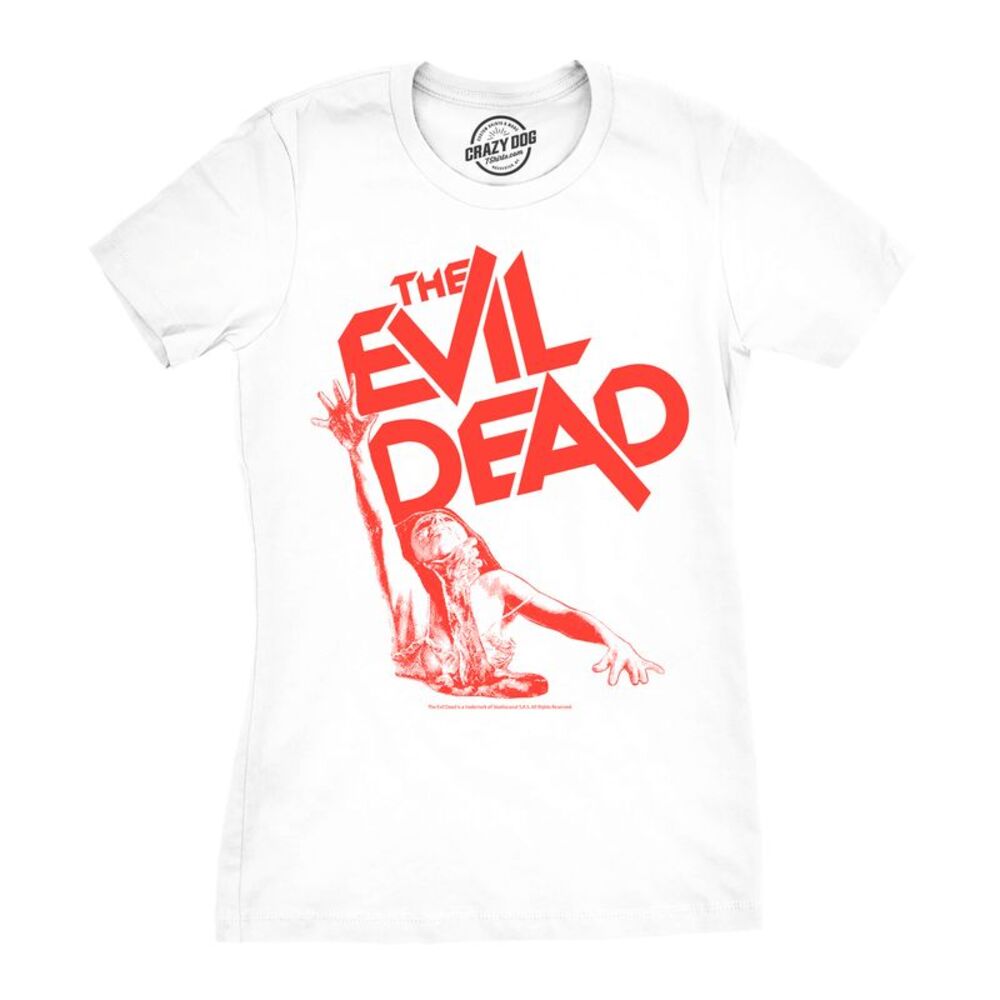Womens Funny T Shirts The Evil Dead Choke Horror Movie Tee For Ladies